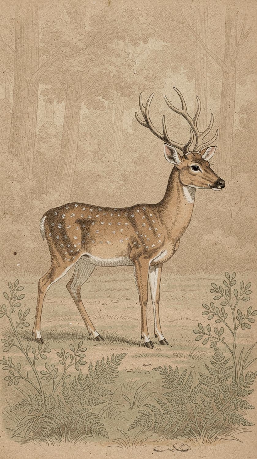 Deer in Forest Clearing