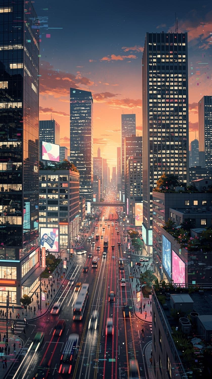 Cityscape at Dusk