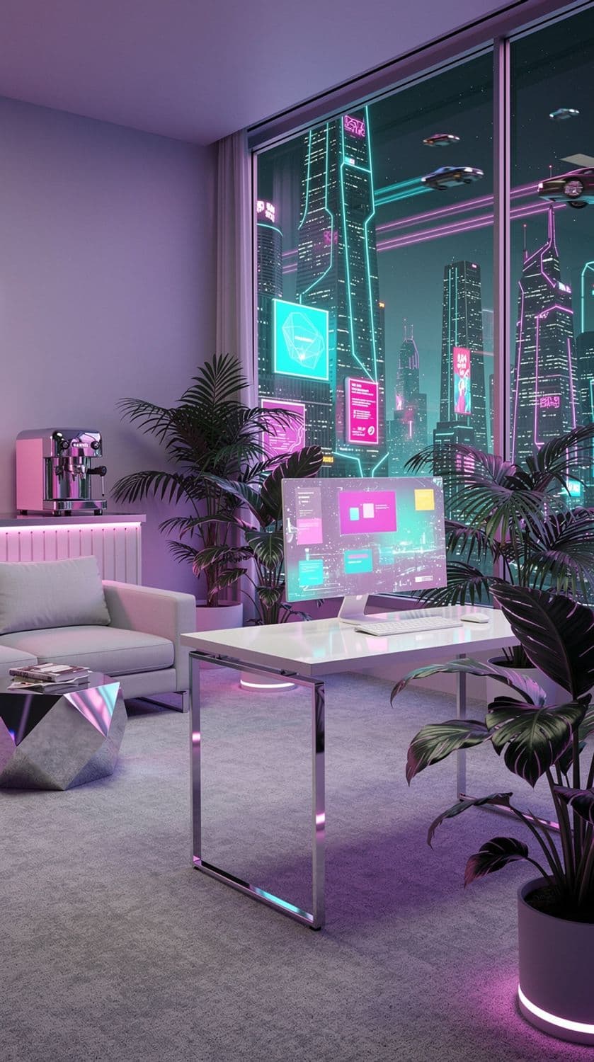 Vaporwave Office Space