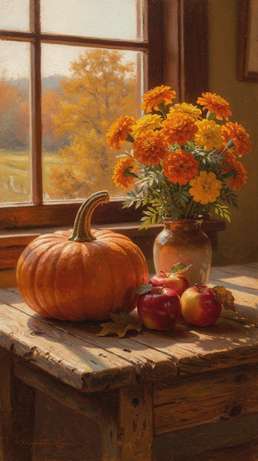 Autumn Harvest Still Life