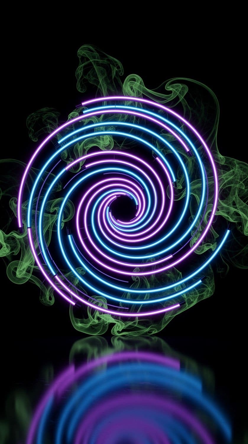 Neon Spiral Vortex