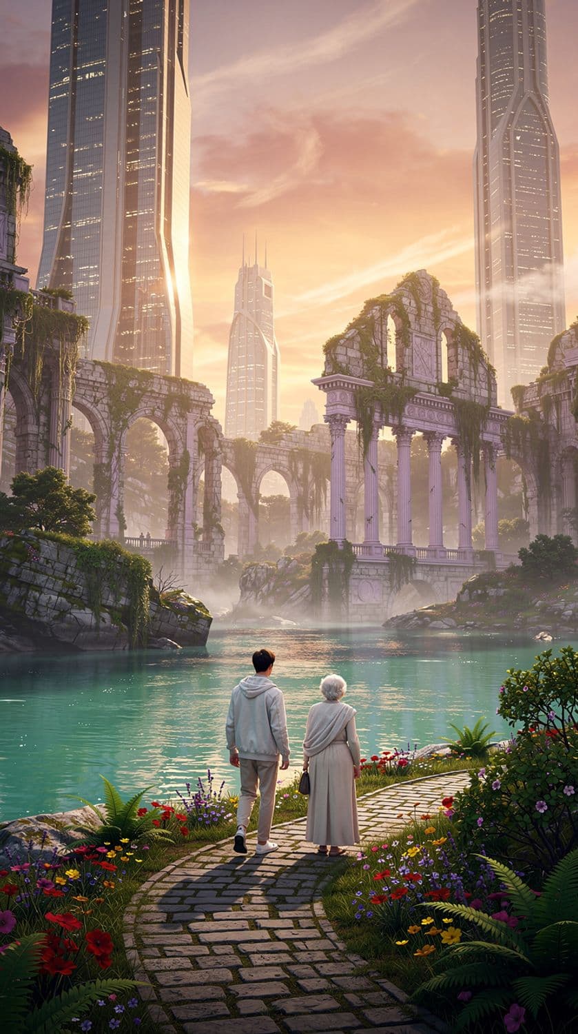 Modern Meets Ancient in a Dreamscape