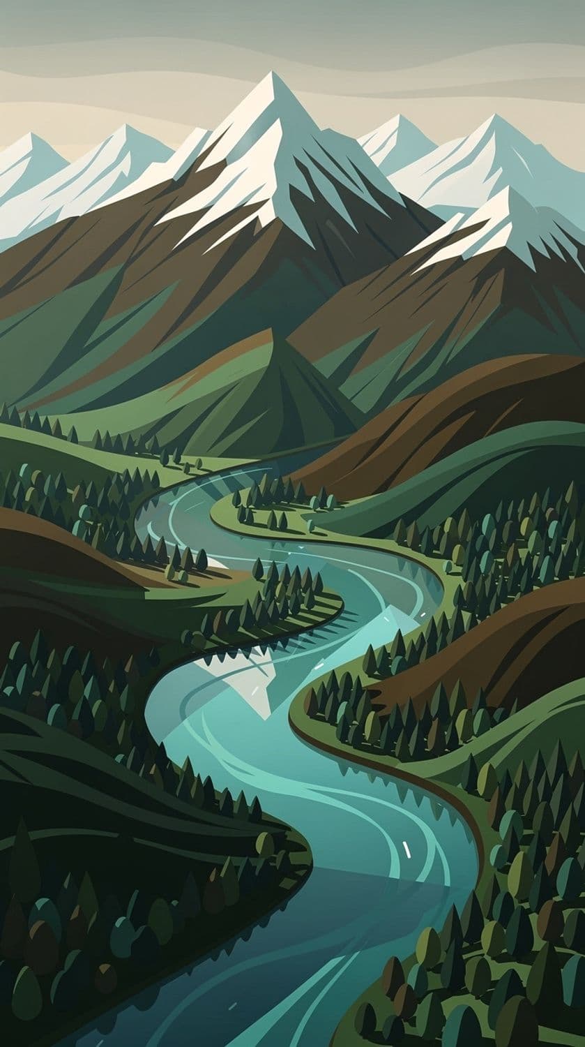 Serene Mountain Range