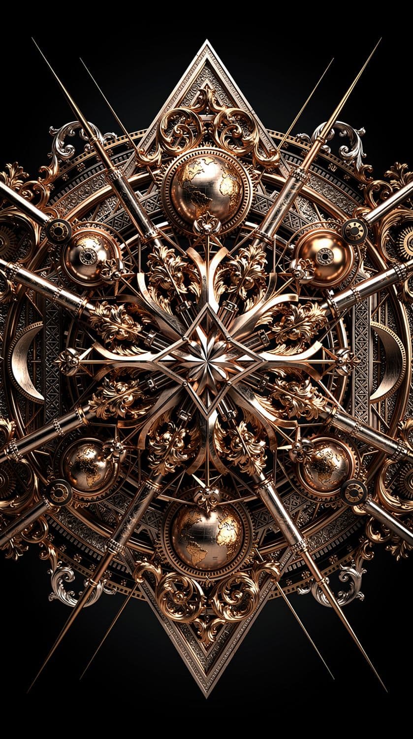 Luxurious Metallic Symphony