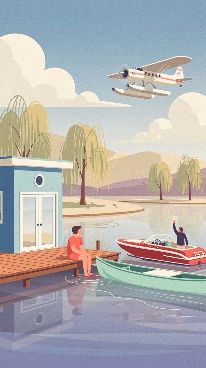 Mid-Century Lakeside Serenity