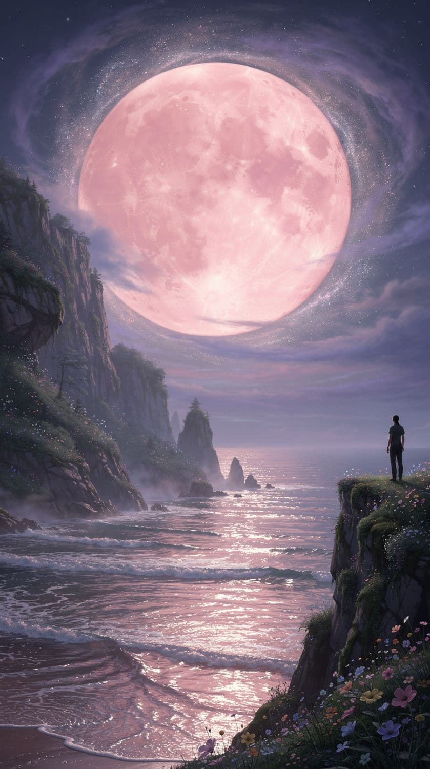 Moonlit Ocean Serenity