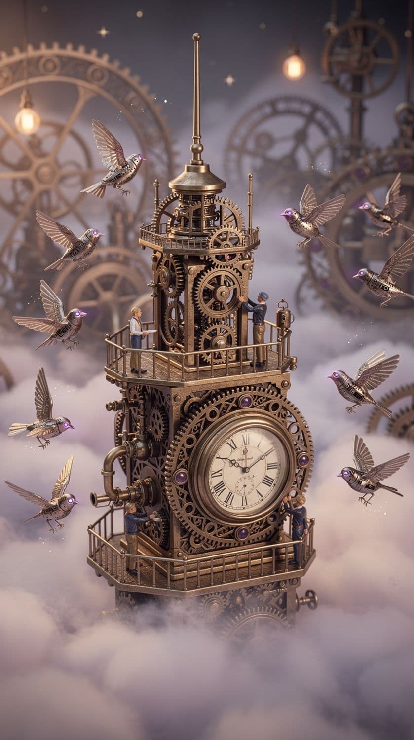 Steampunk Clock Tower Aviary