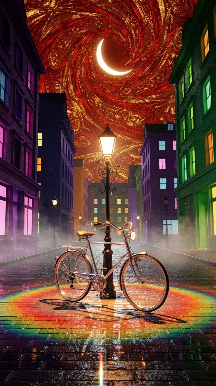 Psychedelic City Night