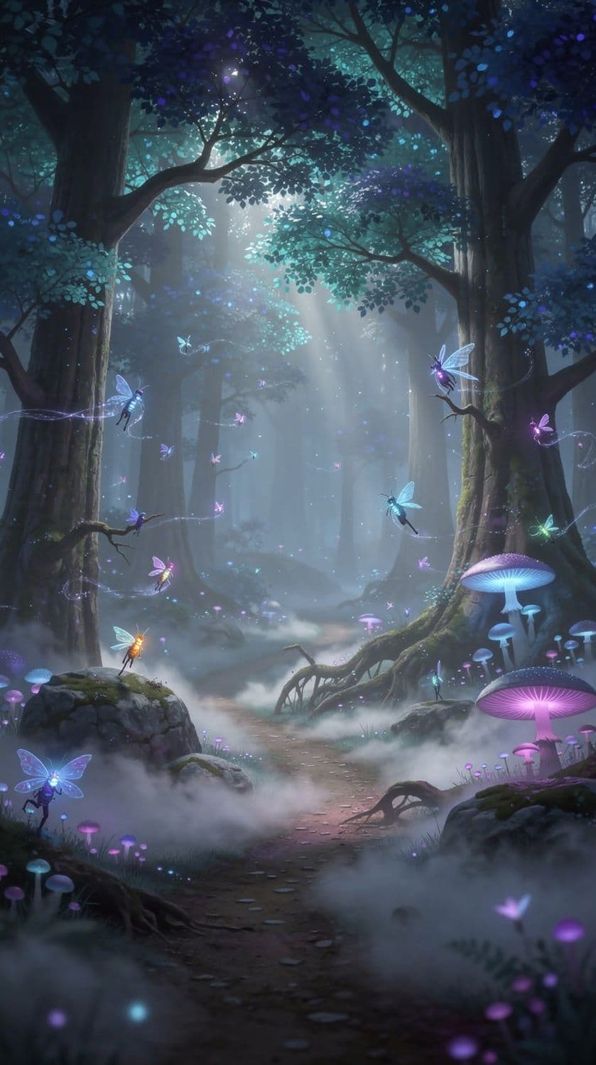 Enchanted Luminescent Forest