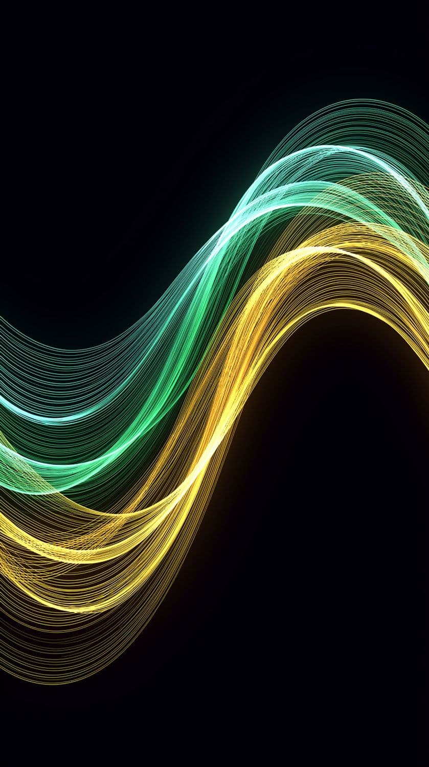 Cascading Wave of Color
