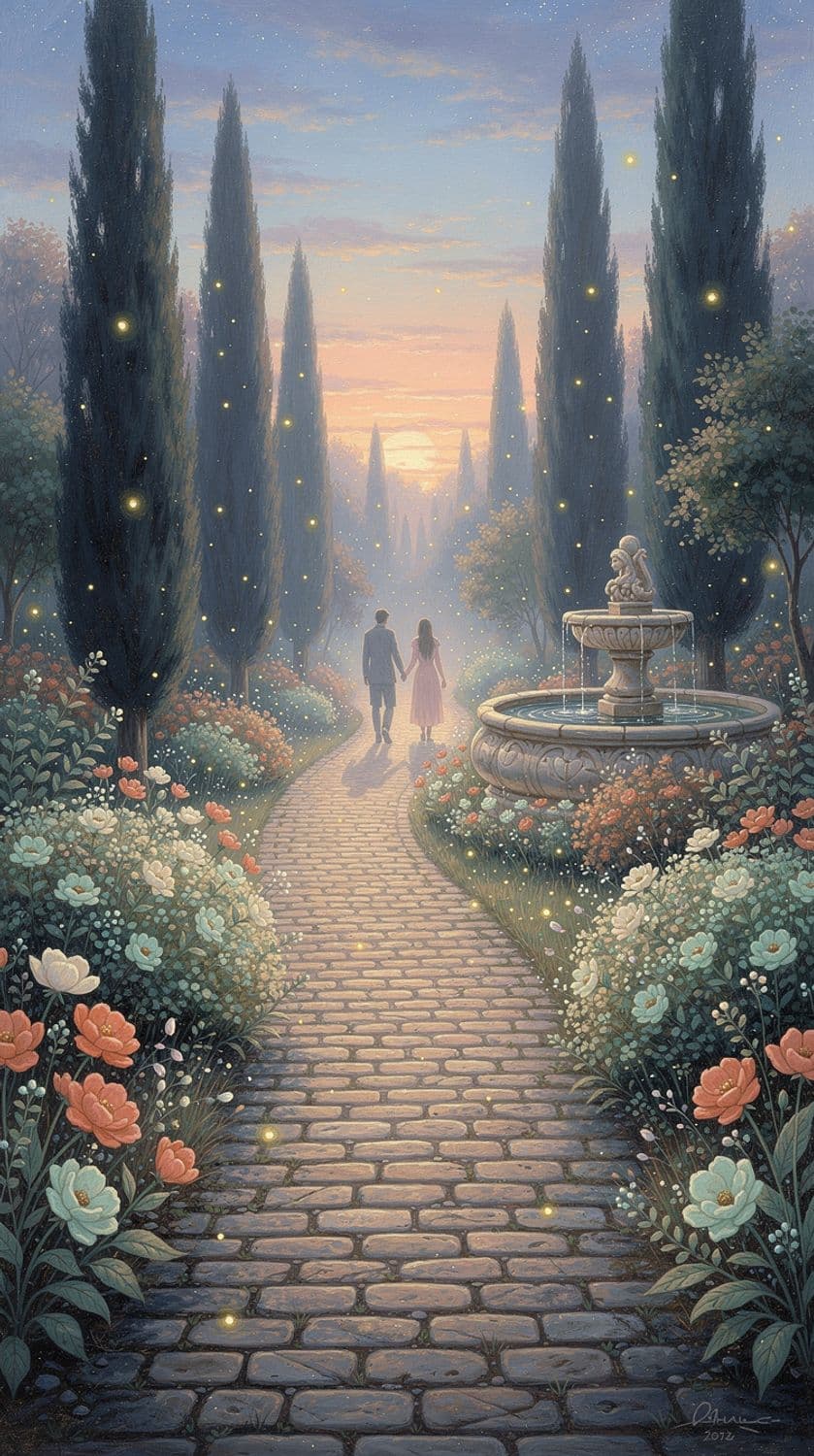 Twilight Garden Stroll