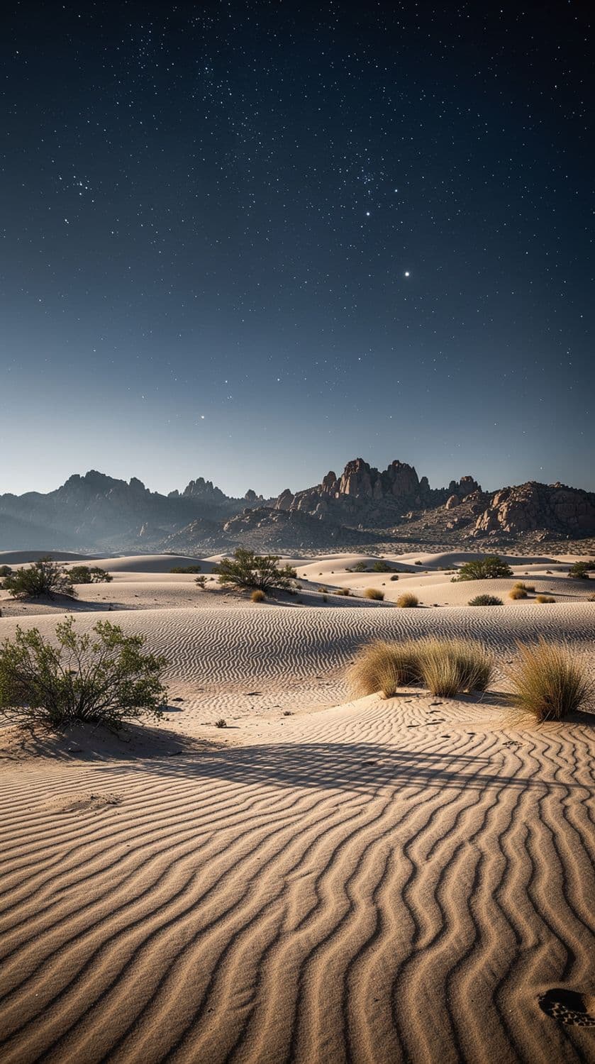 Starry Desert Night