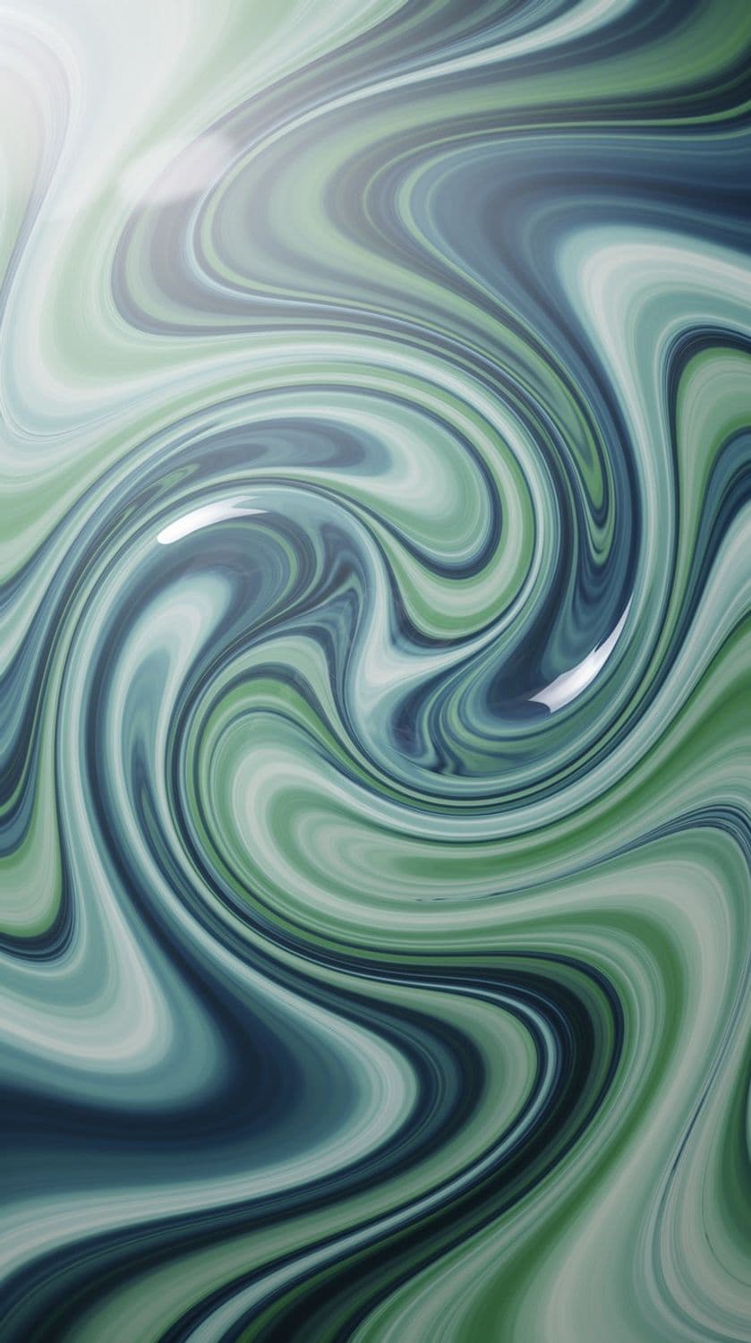 Blue and Green Swirl Symphony