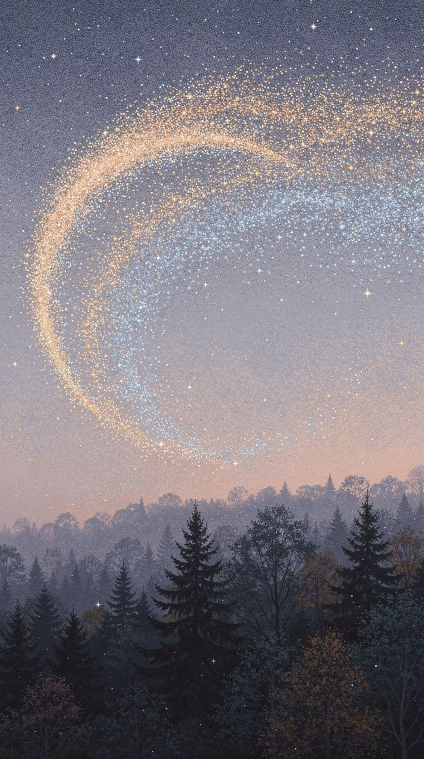 Dawn's Sparkling Crescent