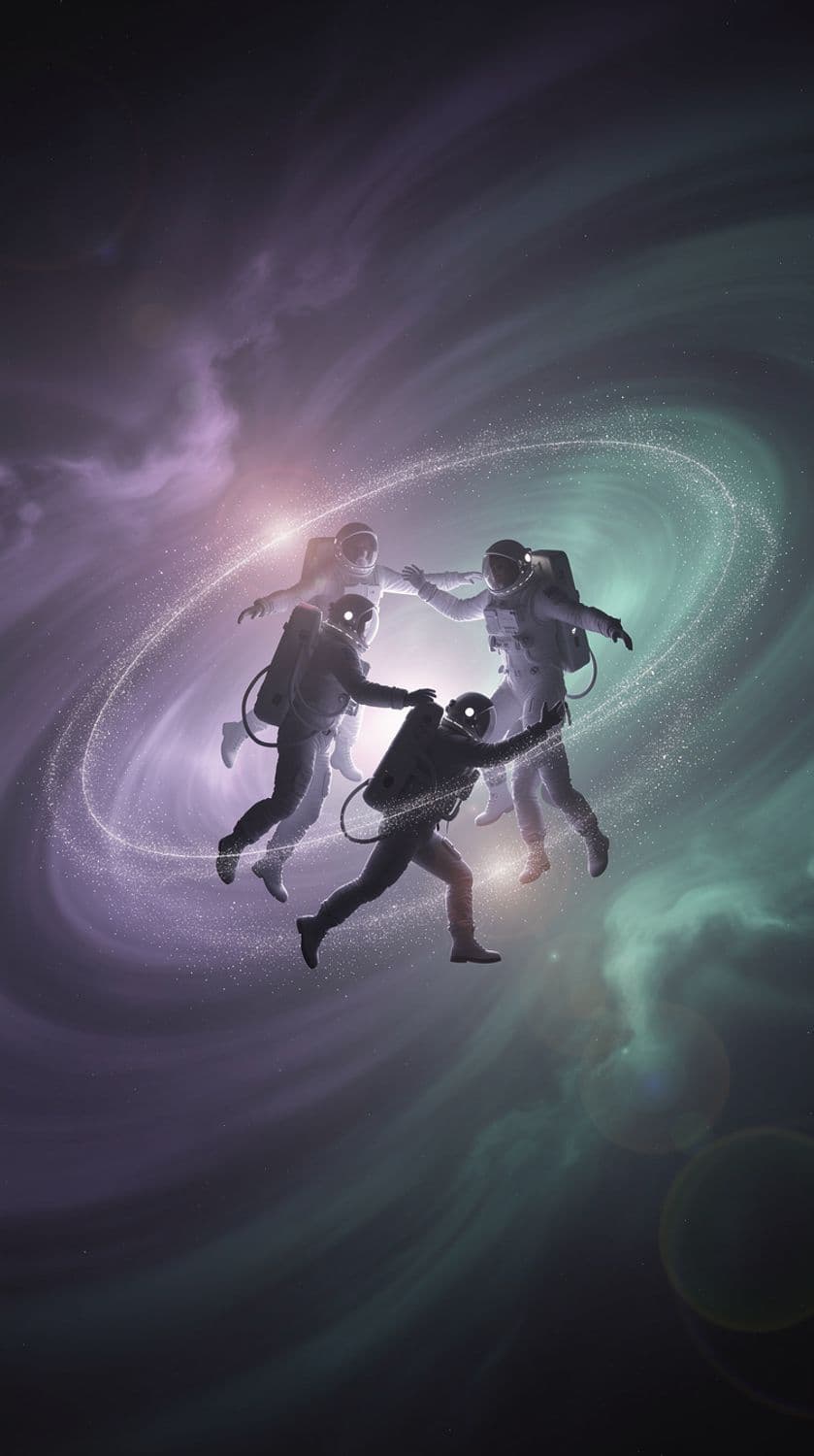 Cosmic Dance of the Astronauts