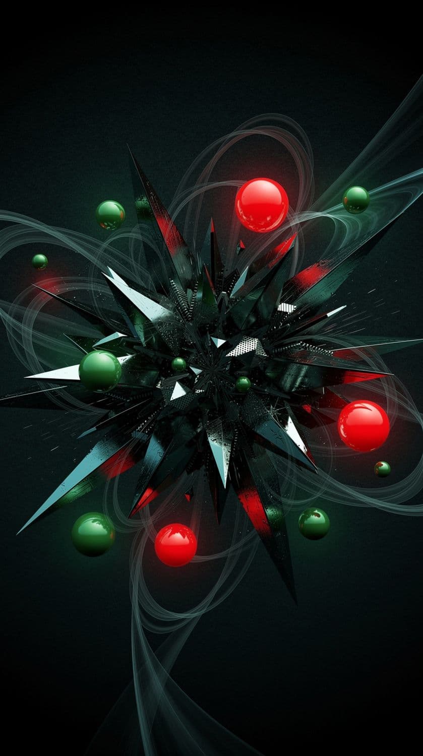 Abstract Interplay of Forms and Colors