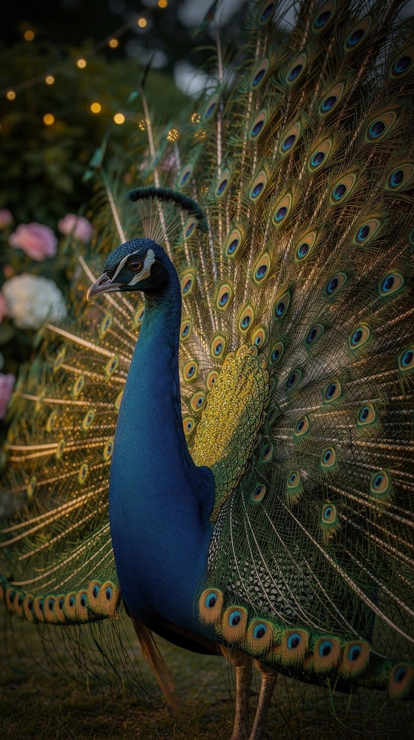 Regal Iridescent Peacock