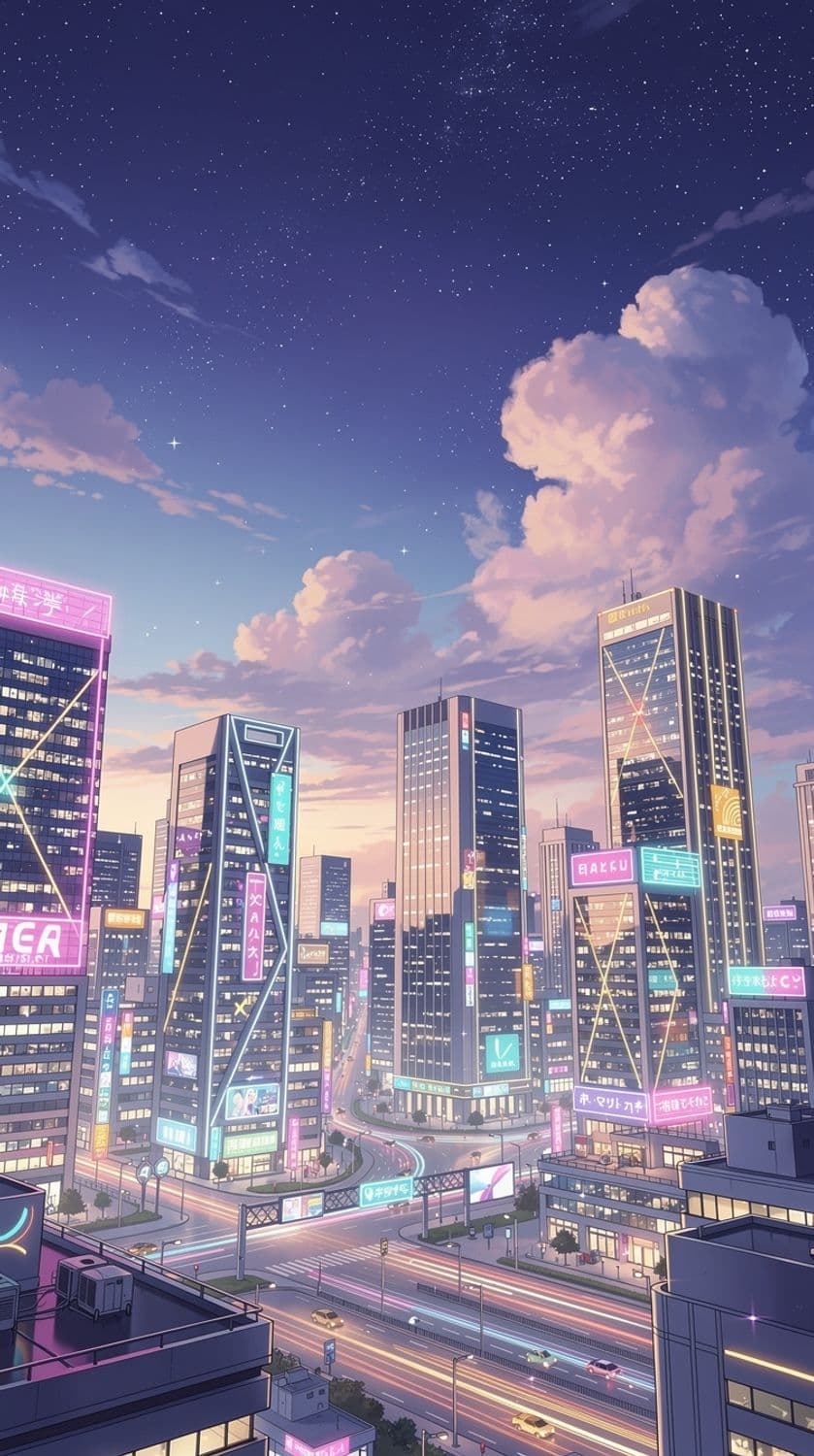 Starlit Urban Dreamscape