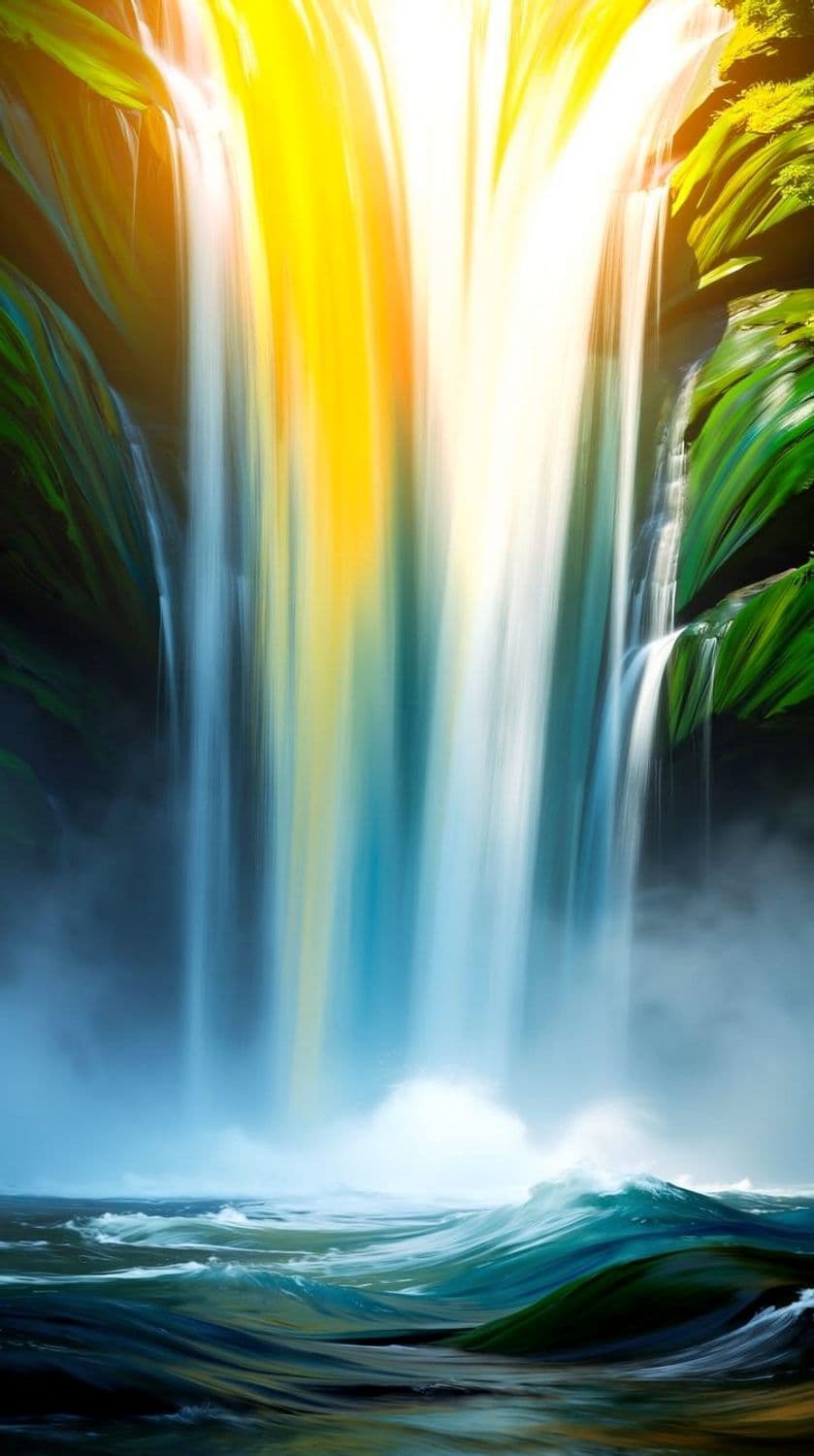 Colorful Waterfall
