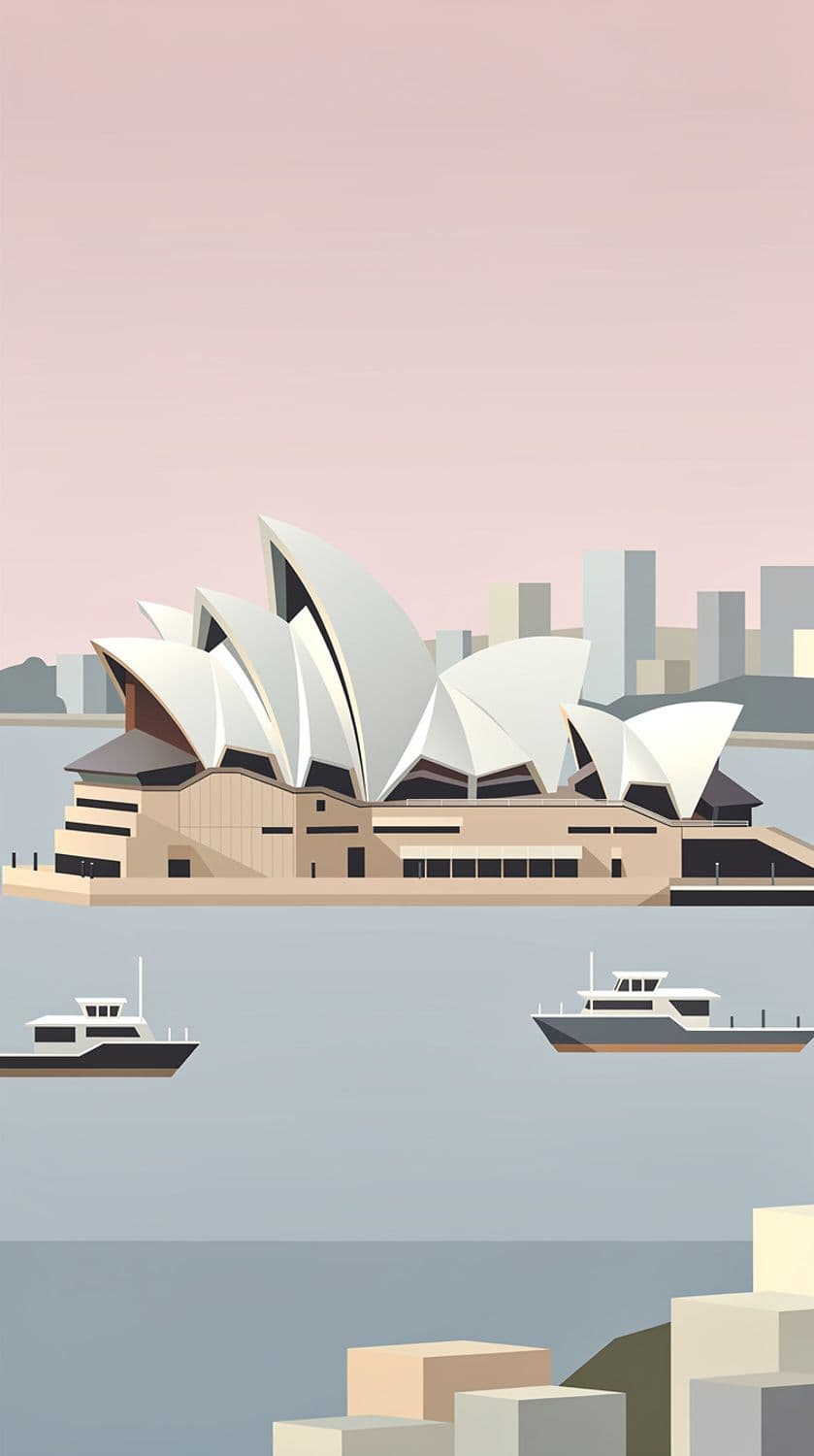 Cubist Sydney Opera House