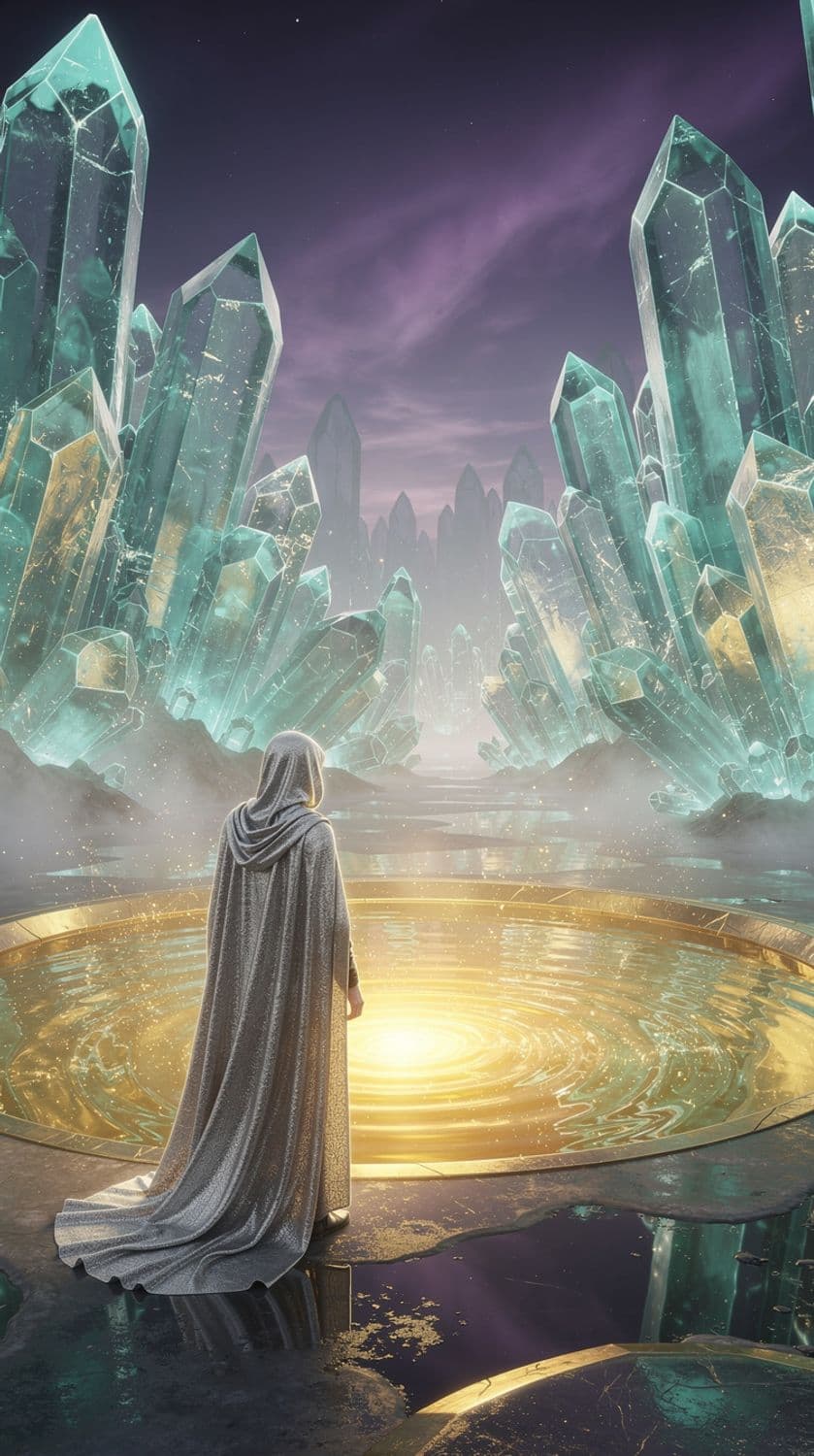 Mystical Geode Landscape