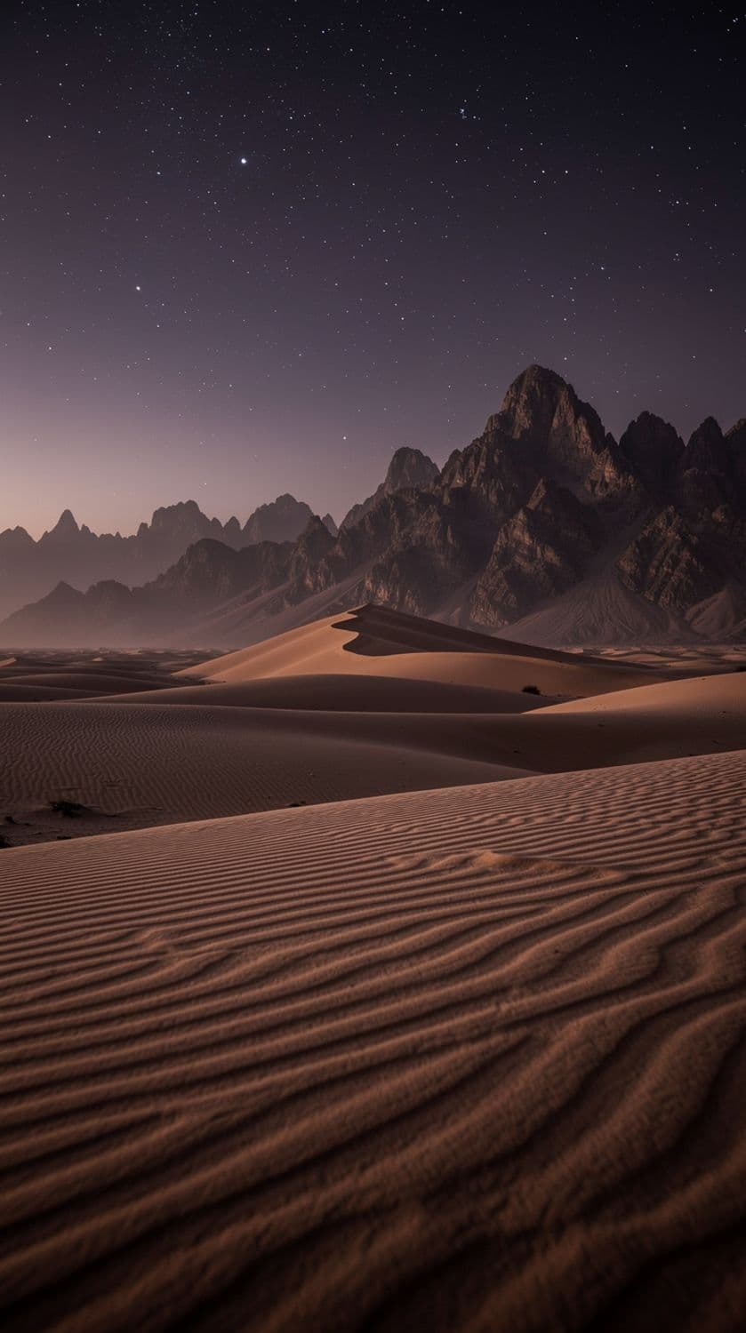 Starlit Desert Serenity