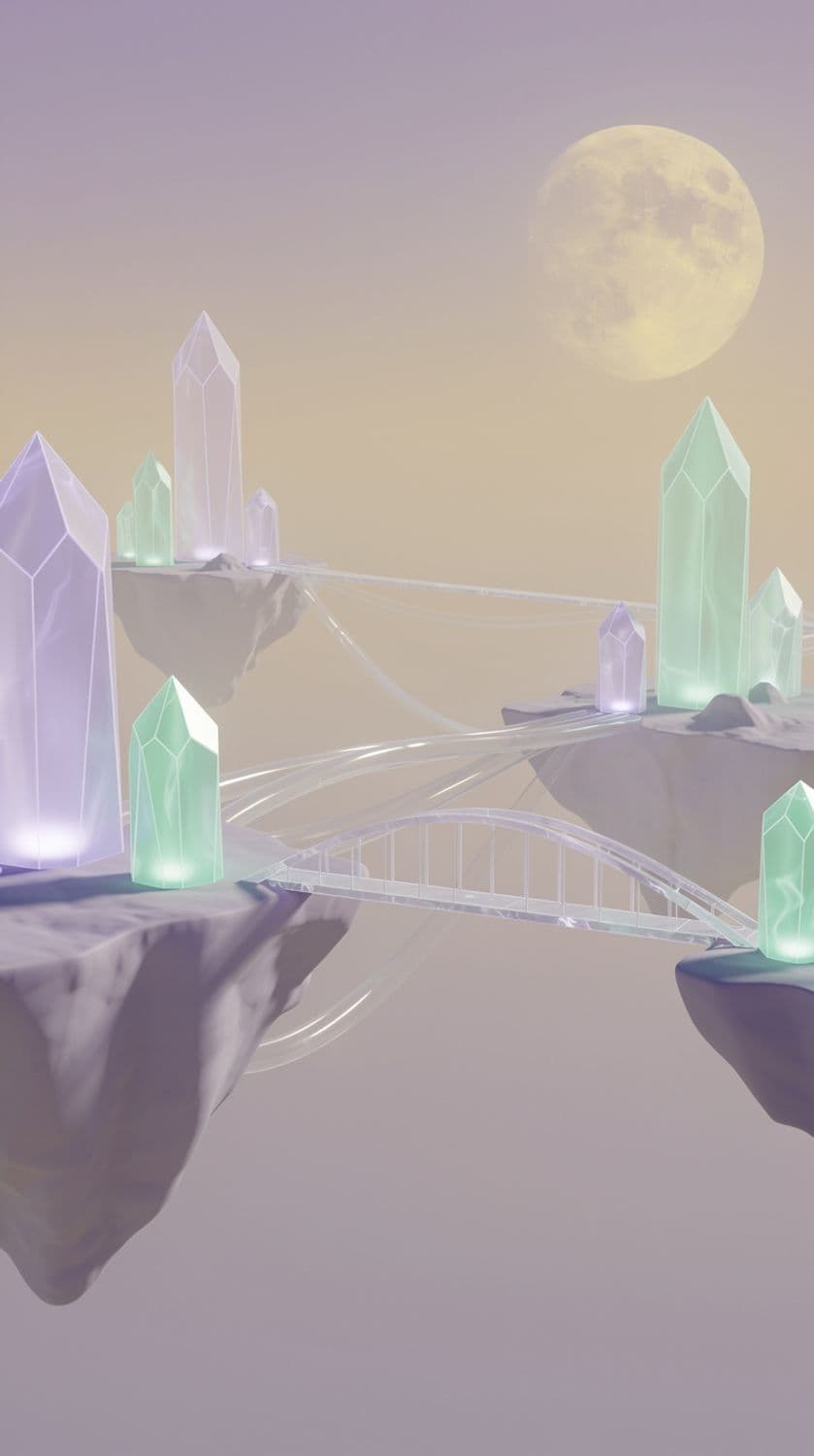 Floating Islands in Pastel Dreamscape