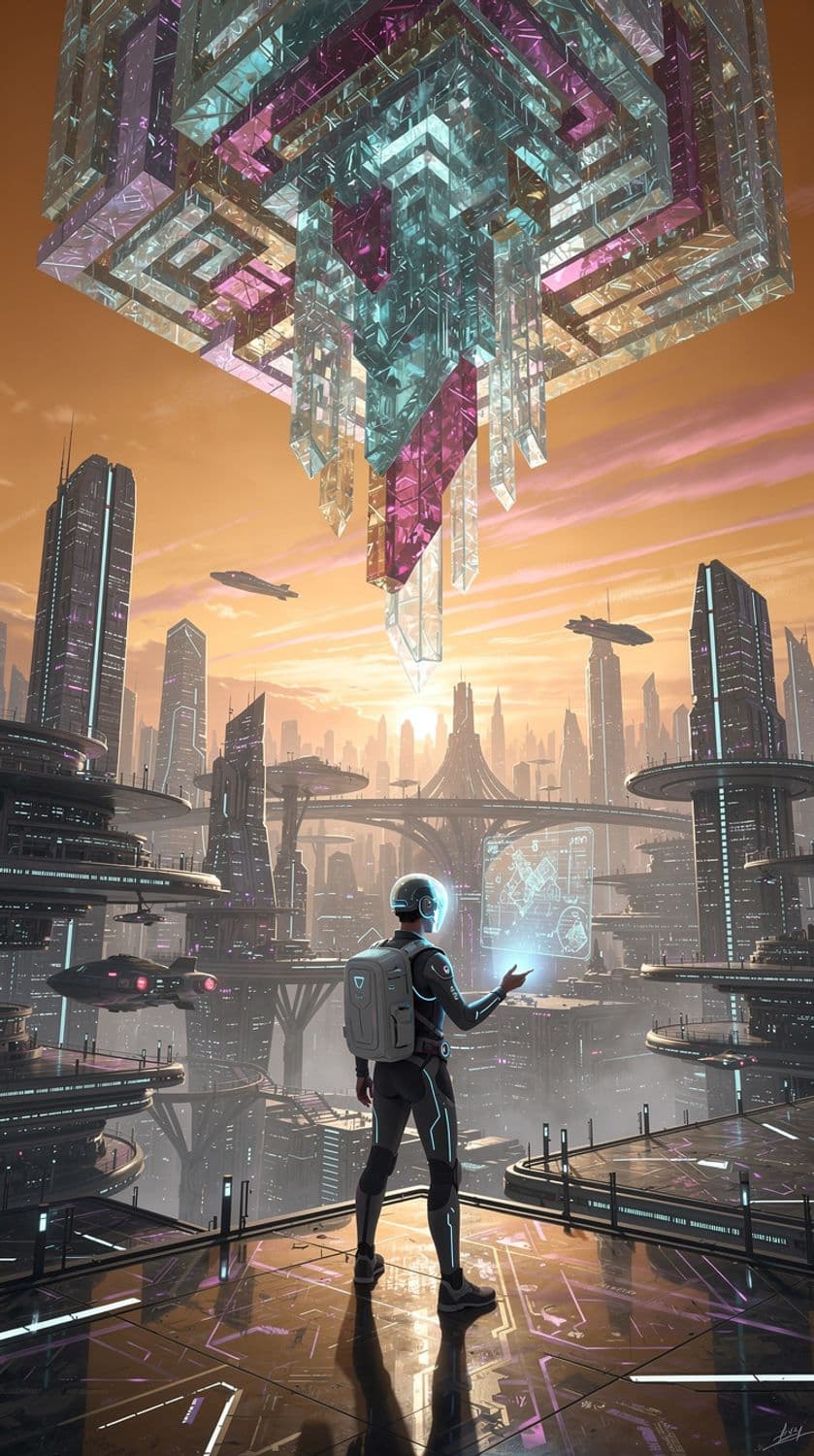 Floating Crystal Labyrinth