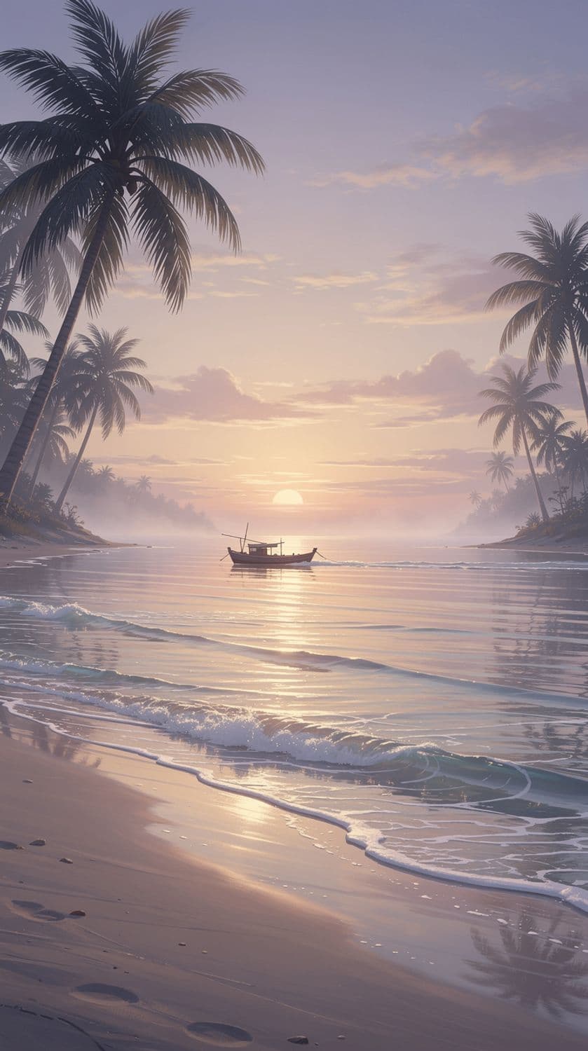 Dawn at the Tranquil Coast