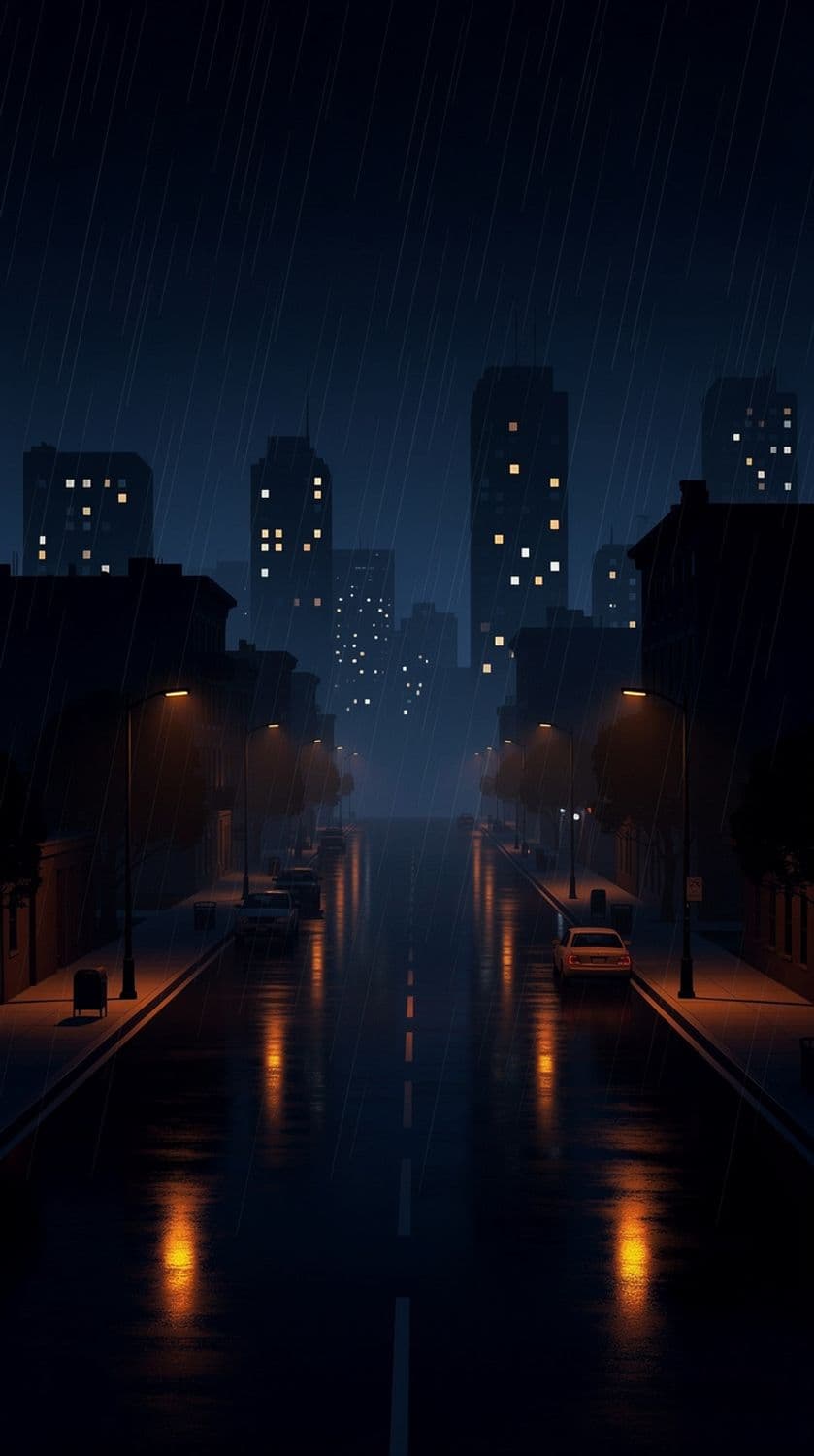 Rainy City Night