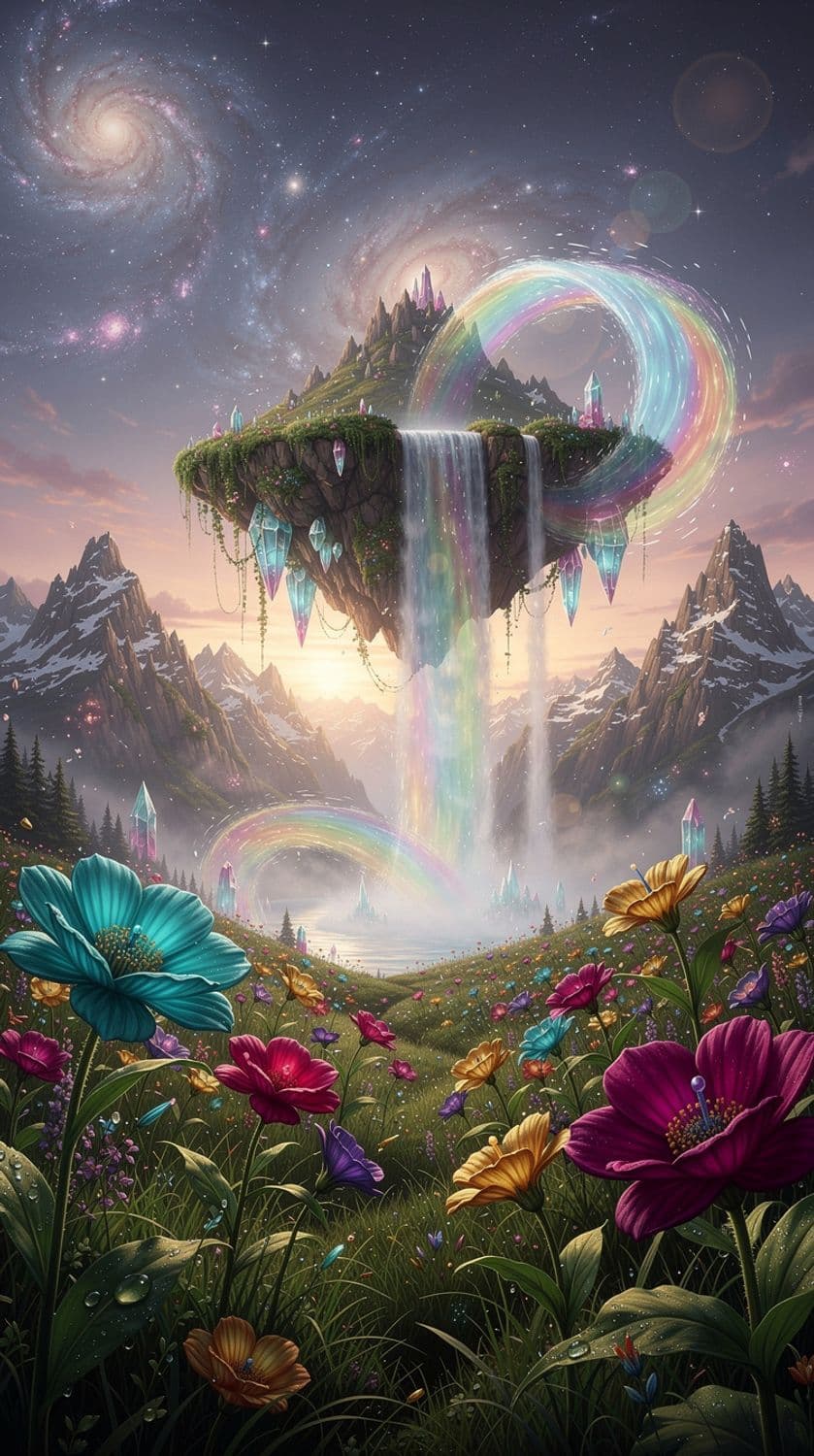 Floating Island of the Waterfall