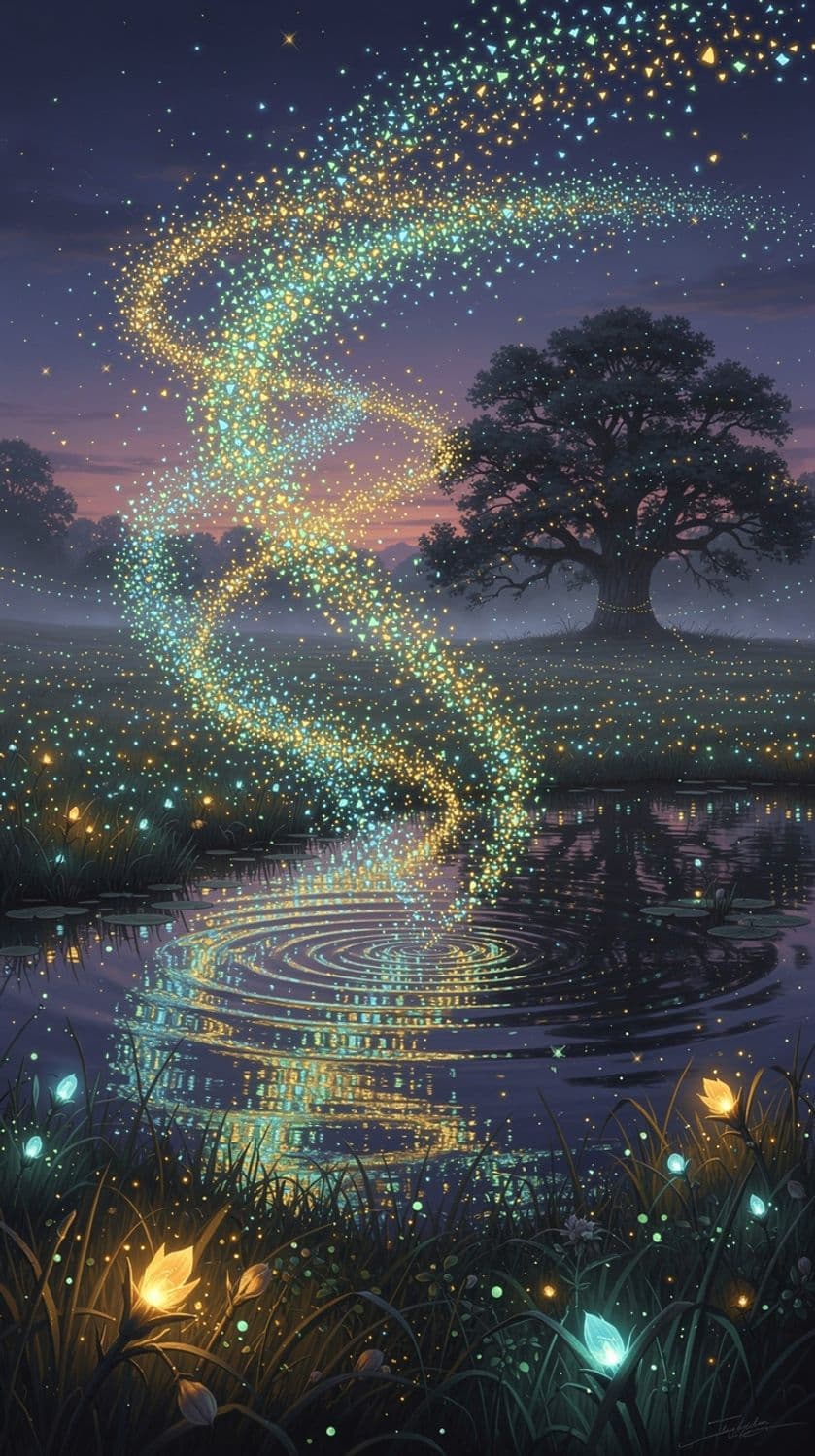 Bioluminescent Firefly Meadow