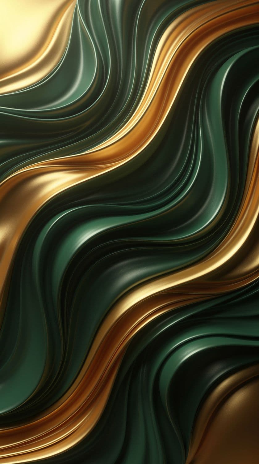 Emerald and Gold Fluidity