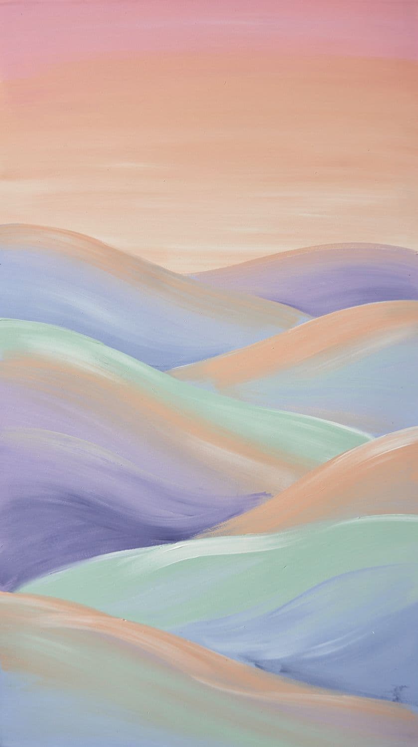 Pastel Hills at Dusk