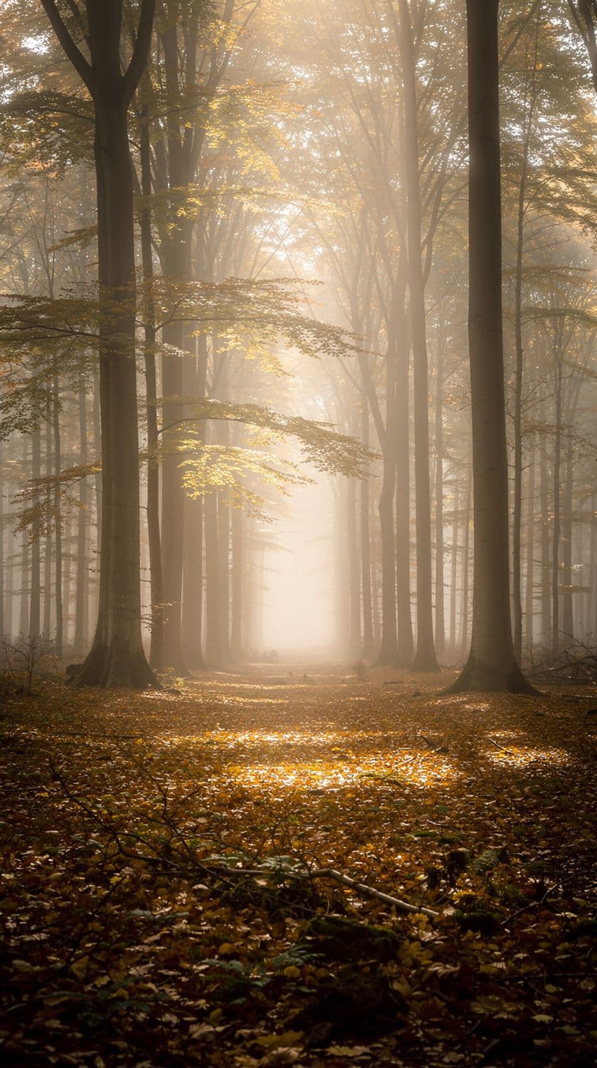Enchanted Misty Forest