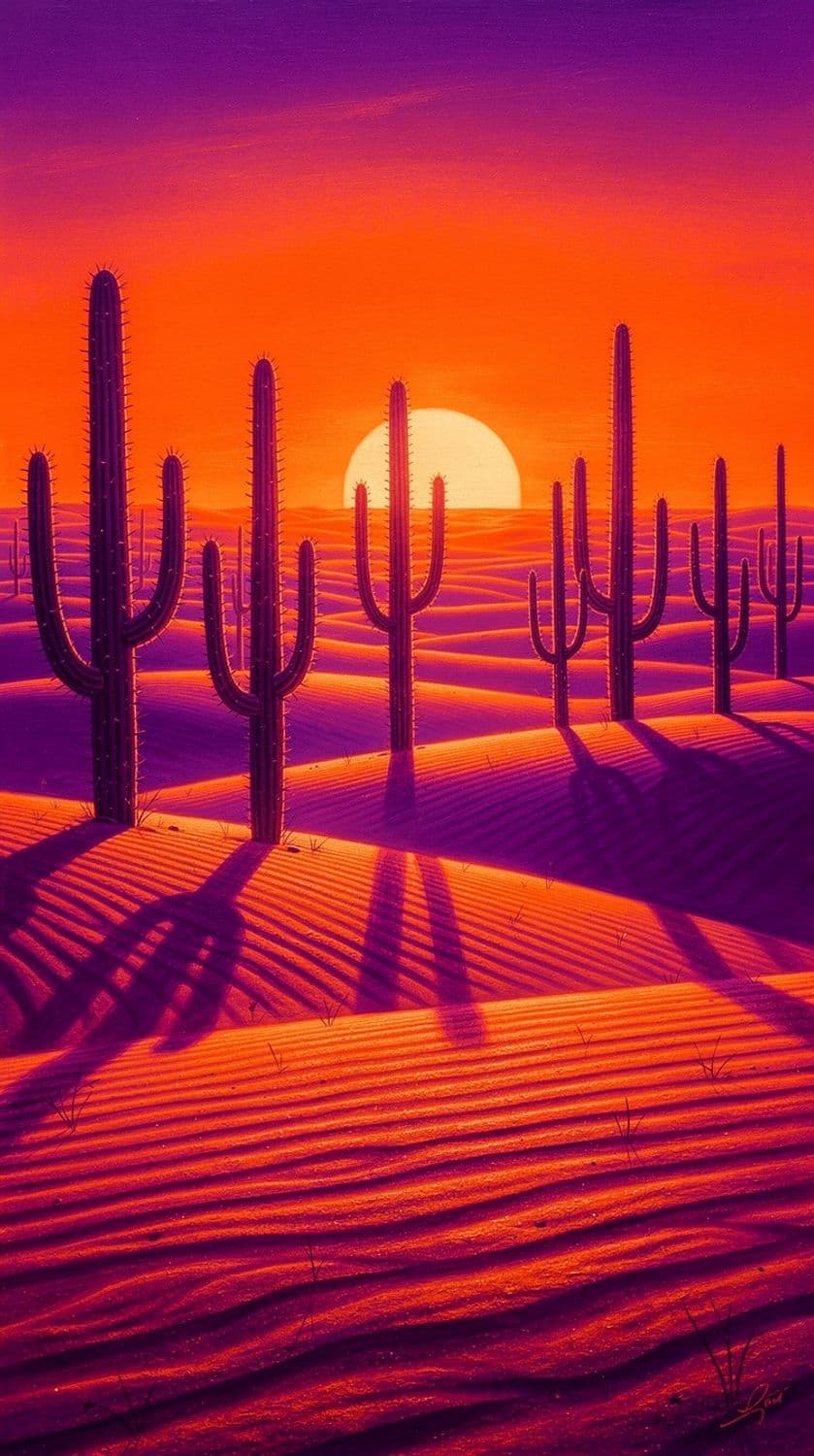 Enchanted Desert Cacti