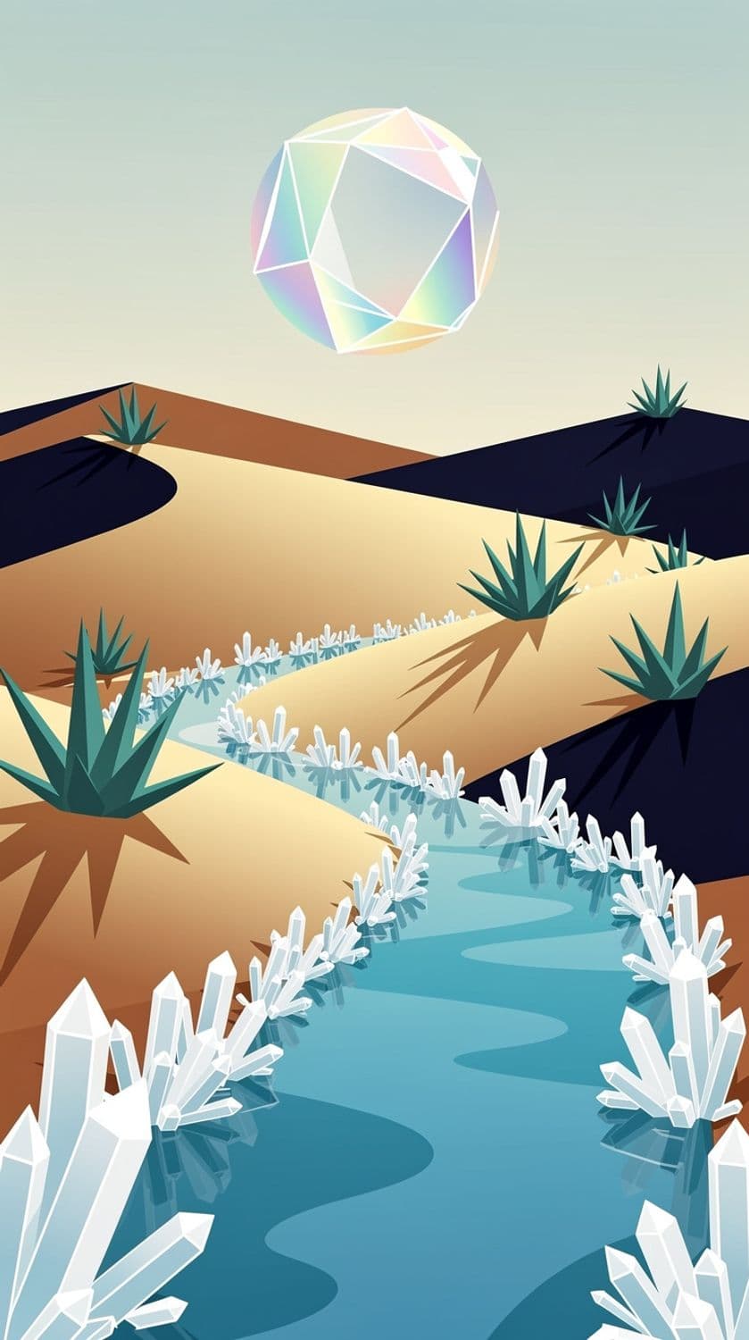 Abstract Desert Stream