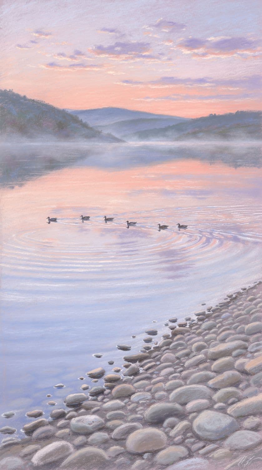 Pastel Lakeside Dream