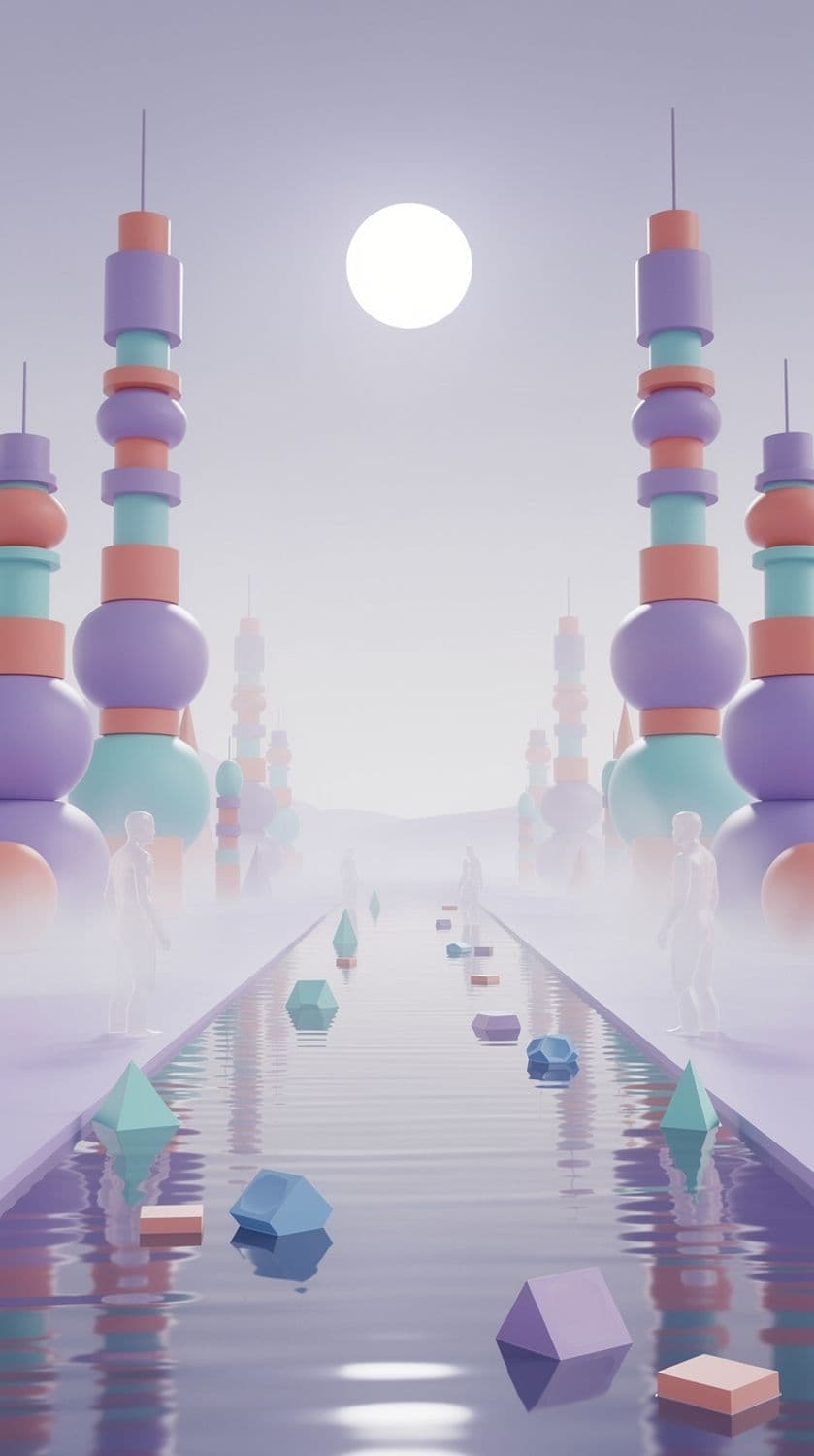 Pastel Futuristic Towers