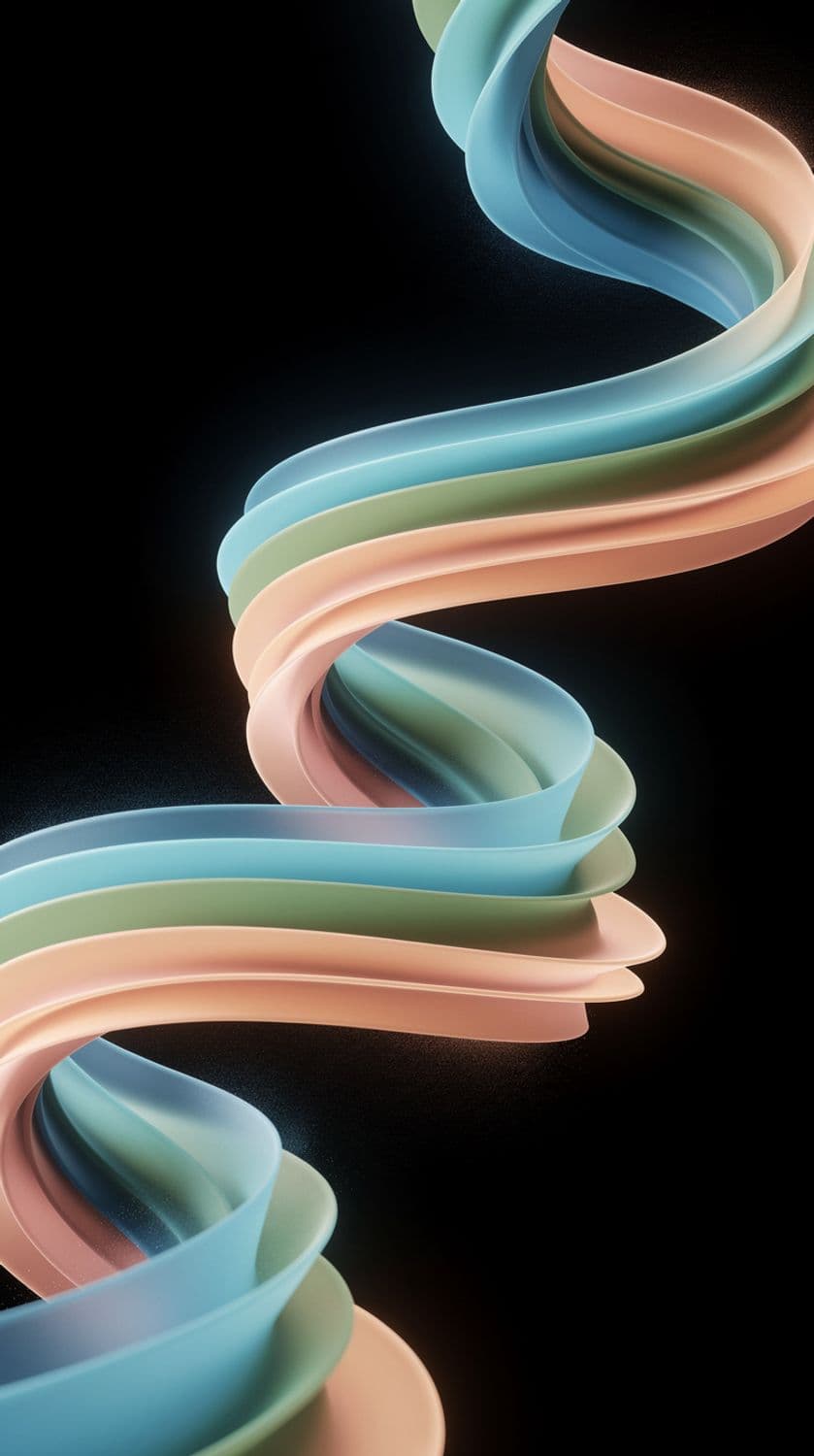 Spiraling Color Ribbon