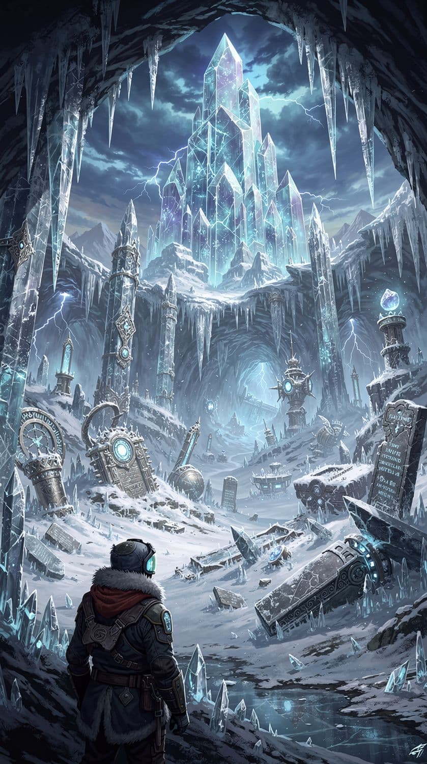 Glacial Cavern of the Storm