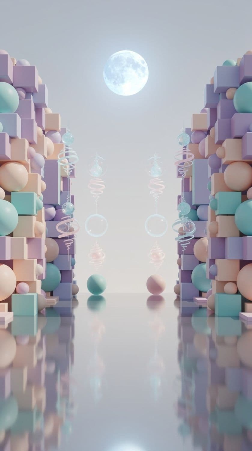 Surreal Pastel Monoliths
