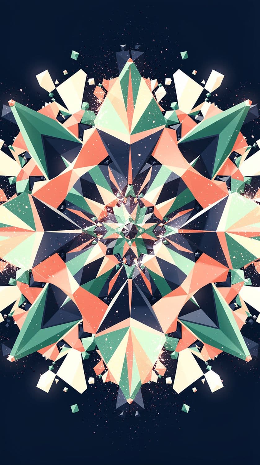 Kaleidoscopic Geometric Mosaic